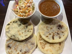 Delicious papusas 🤍🌱  at GreenFare Organic Cafe in Herndon