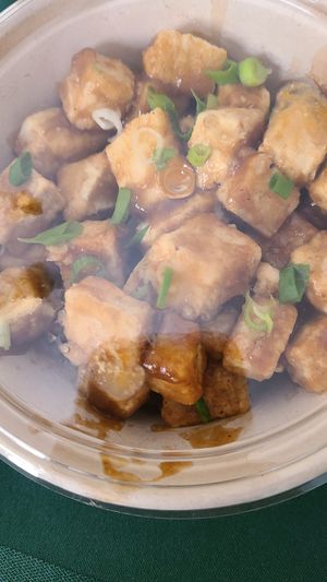Ginger Baked Tofu at GreenFare Organic Cafe in Herndon