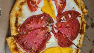 Margarita Pizza at GreenFare Organic Cafe in Herndon