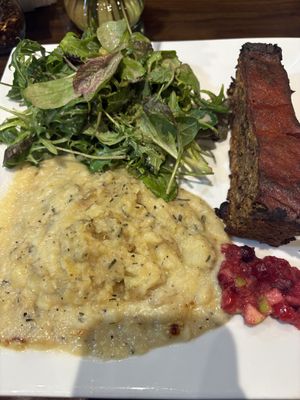Walnut and mushroom loaf 🤍🌱 #Veganuary at GreenFare Organic Cafe in Herndon