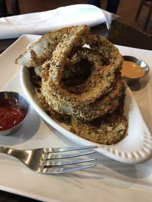 Onion rings at GreenFare Organic Cafe in Herndon