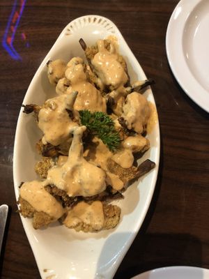 Buffalo cauliflower  at GreenFare Organic Cafe in Herndon