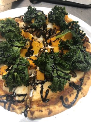 Italian night pizza at GreenFare Organic Cafe in Herndon