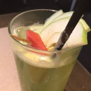 Apple juice at People's Palace in Makati