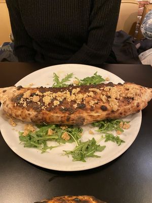 Vegan Calzone  at Pizzeria Dope in Amsterdam