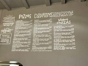 Menu  at Pizzeria Dope in Amsterdam