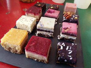 Special vegan dessert. at Pizzeria Dope in Amsterdam