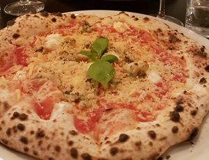 Vegan quattro formaggi🍕 at Pizzeria Dope in Amsterdam