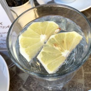water w/ lemon at You're Welcome in Berlin