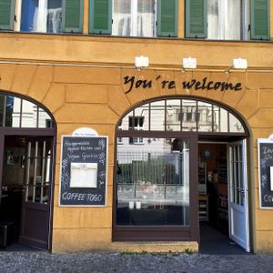 outside at You're Welcome in Berlin