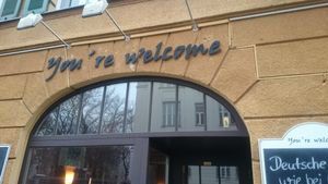 Outside at You're Welcome in Berlin