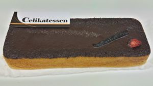 Chocolate & carrot cake. Organic, gluten free. Vegan option. at Celikatessen in Madrid