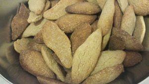 Almond cookies. Organic, gluten free, dairy free. Vegan option. at Celikatessen in Madrid