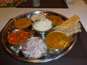 Choti Vala South style Thali at Chotivala in Pattaya