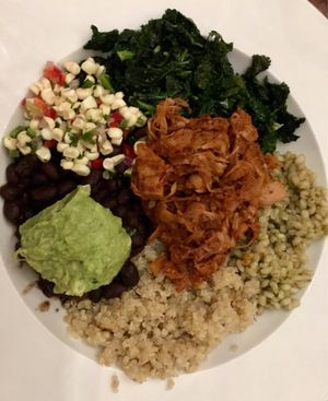 Jackfruit grain bowl  at Luna Rotisserie & Empanadas in Durham