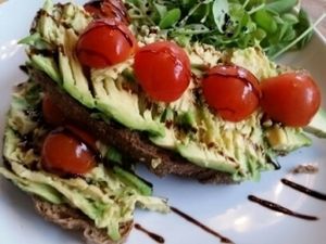 avocado on toast at Urban Zen in Swansea