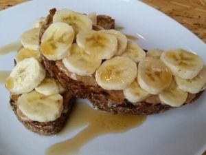 toast with nut butter at Urban Zen in Swansea