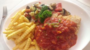 delicous Schnitzel at Zur Pfaffschenke in Kaiserslautern