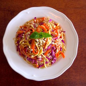 Raw Sesame Tamarind Pad Thai at Clovermint Cafe and Market in Dania Beach