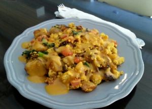 tofu scramble at Clovermint Cafe and Market in Dania Beach