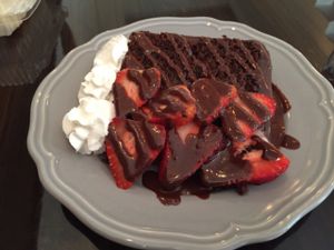 Chocolate Cake at Clovermint Cafe and Market in Dania Beach