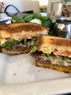 Impossible Melt w/ Salad at Clovermint Cafe and Market in Dania Beach