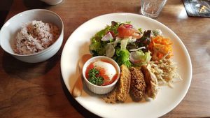 Lunch plate at Olmo Coppia in Aso