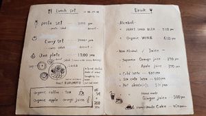 Menu at Olmo Coppia in Aso