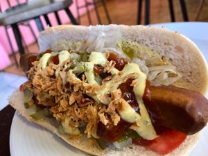 hot dog at Vegs in Halle