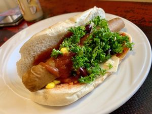 hot dog at Vegs in Halle