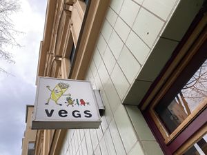 outside at Vegs in Halle