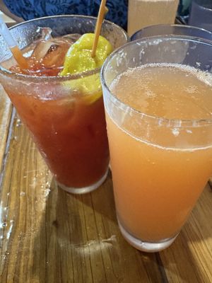 Bloody Mary and Mimosa   at Backwater in Melbourne