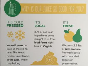 Cold Pressed Juice at Ginger Juice in Richmond