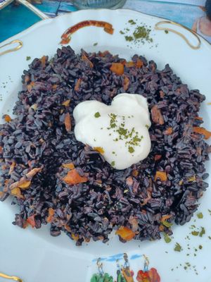 Arroz negro at Vegans N' Roses in Castelldefels