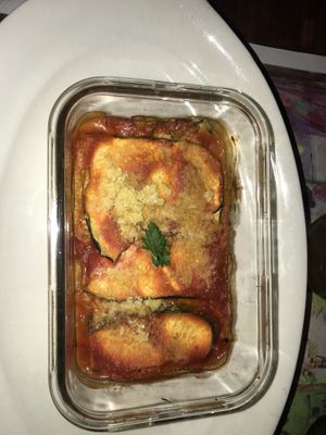 Lasaña de calabacín 13€  at Vegans N' Roses in Castelldefels