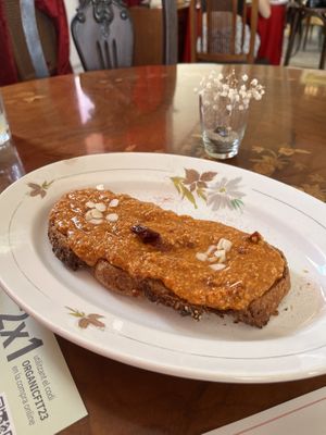 Tostada de chorizo  at Vegans N' Roses in Castelldefels