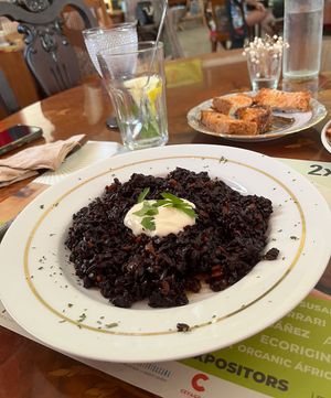Arroz negro con alioli  at Vegans N' Roses in Castelldefels