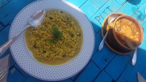 Curry coco rice at Vegans N' Roses in Castelldefels