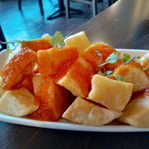 Patatas Bravas at Lunya in Manchester