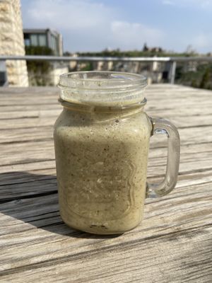 Date, mint and almond milk smoothie ❤️  at Wild Jordan Cafe in Amman