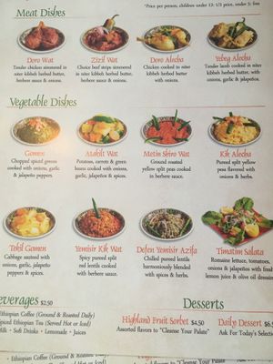 Vegetable dishes. All vegan! at The Blue Nile in Ferndale