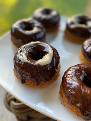 Even naughty can be made healthier!  Fluffy Baked Donuts! at The Beet Retreat in Cooroibah