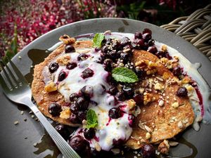 Because you can’t get enough pancakes!  at The Beet Retreat in Cooroibah