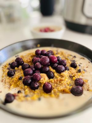 Gluten Free?  Staying guests can still enjoy a winter warmer for breakfast with this gorgeous Millet Porridge, slow cooked with whole grains, organic figs & sulphur free apricots at The Beet Retreat in Cooroibah
