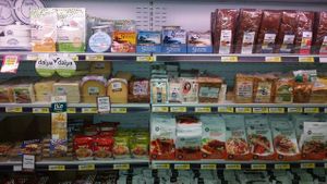 Range of vegan goods at Four Cousins at 4 Cousins Supermercato in Parkdale