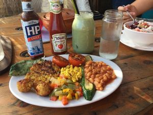 Healthy fry up at Pachamama in Sihanoukville