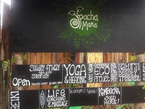 Front sign  at Pachamama in Sihanoukville