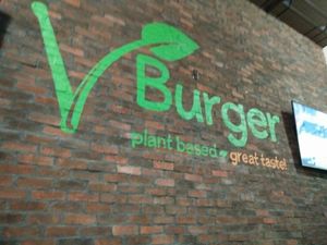 logo at VBurger - NYC in New York City