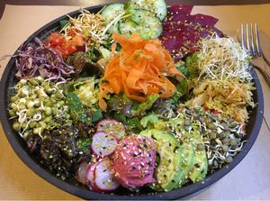 Salad  at Petit Brot - Cold Press Raw Eco in Barcelona