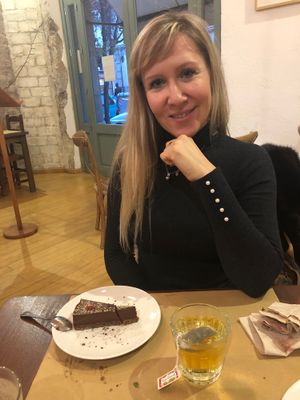 Chocolate cake  at Petit Brot - Cold Press Raw Eco in Barcelona